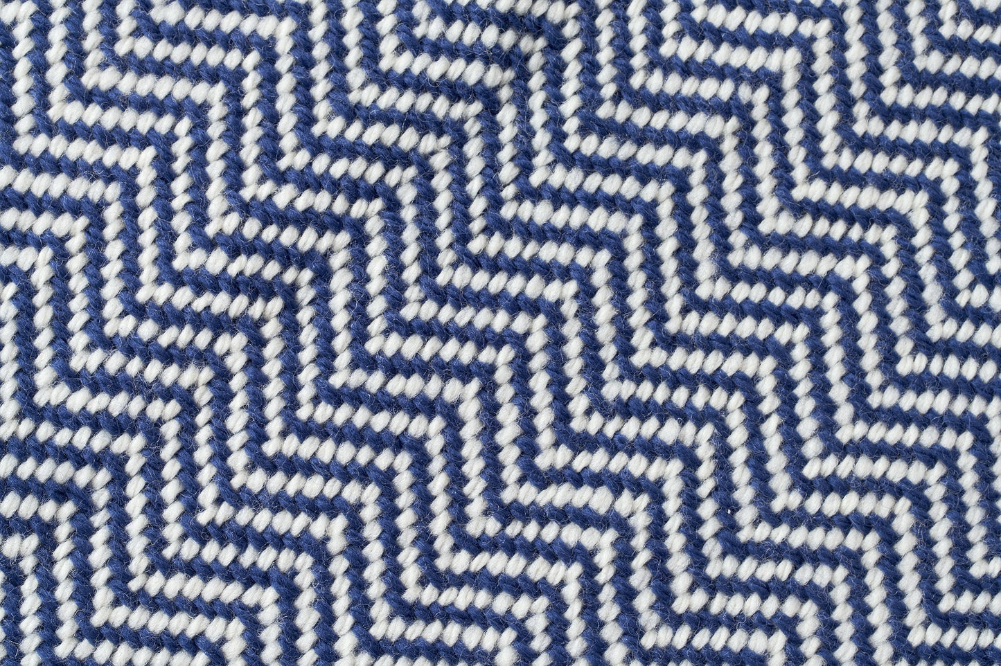 Blanket Fabric Throw Size Maritime Navy Blanket Chevron Pattern Soft Wool Made in USA