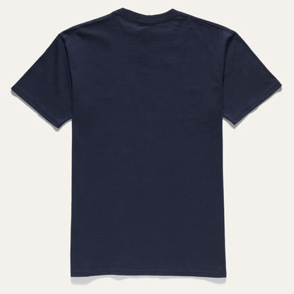 back of All cotton t-shirt made in USA by Ginew