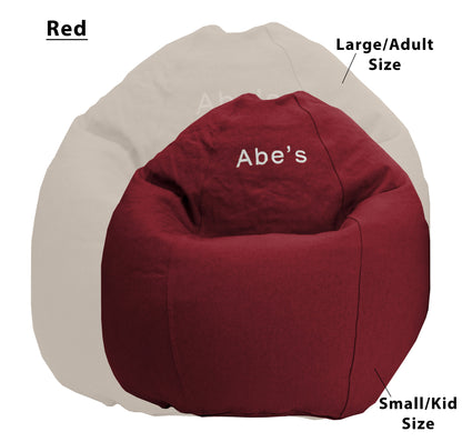 ComfyBean Adult Bean Bag Lounger - Organic Cotton