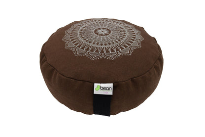 Zafu Meditation Cushion - Hemp Mandala Design