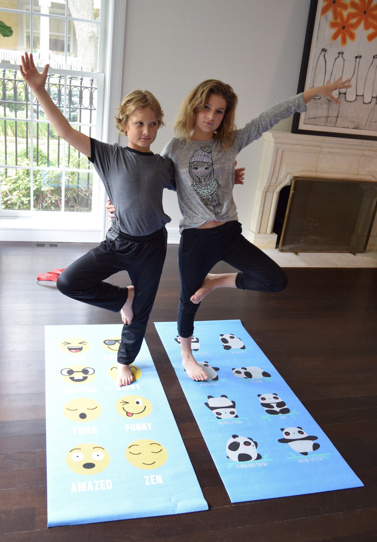 Kid's Sticky Yoga Mat with Designs and Colors