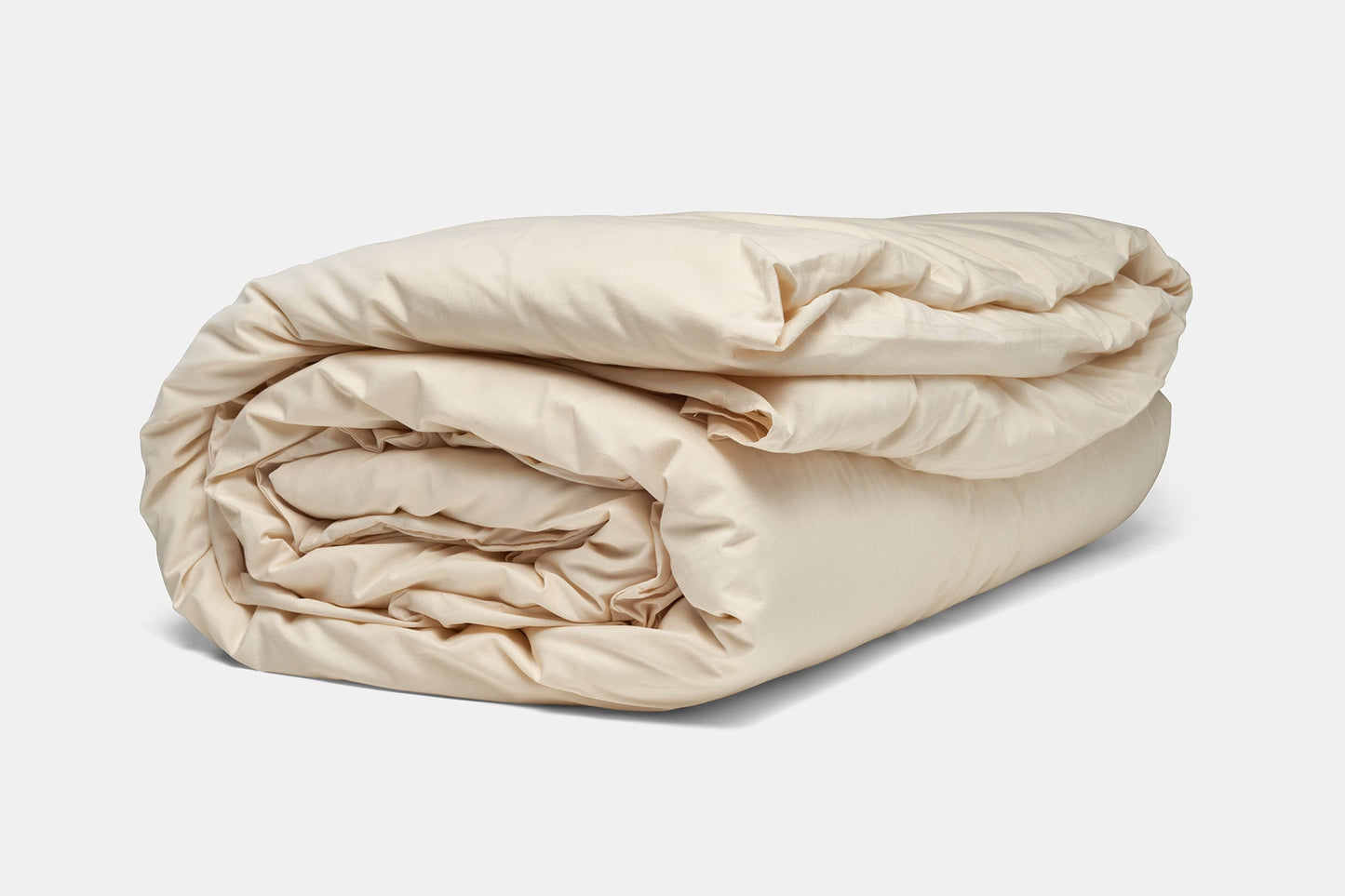 Folded Duvet With Duvet Insert Color Natural Duvet (Quilt) Cover Set Natural Cotton Made in USA