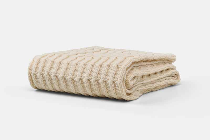 Folded Knitted Baby Blanket 100%  Cotton Made in USA