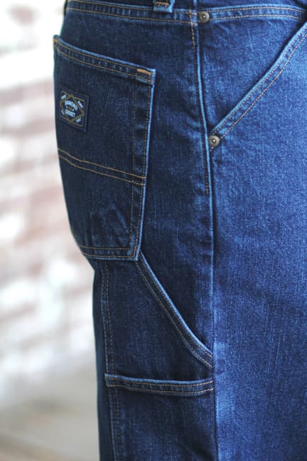 Gusset Carpenter Jeans - Dark Stonewash