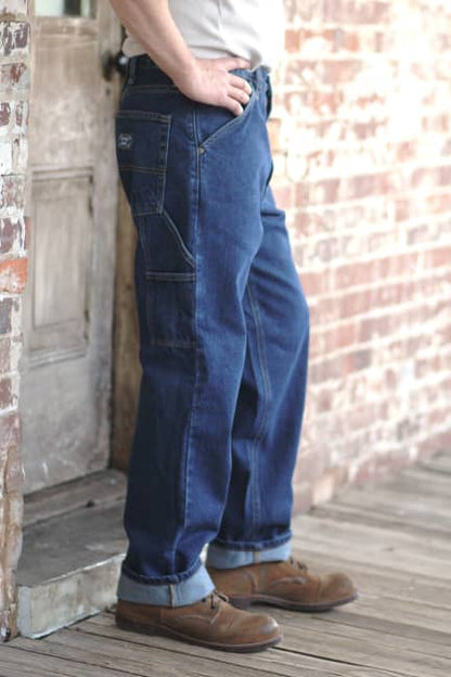 Gusset Carpenter Jeans - Dark Stonewash