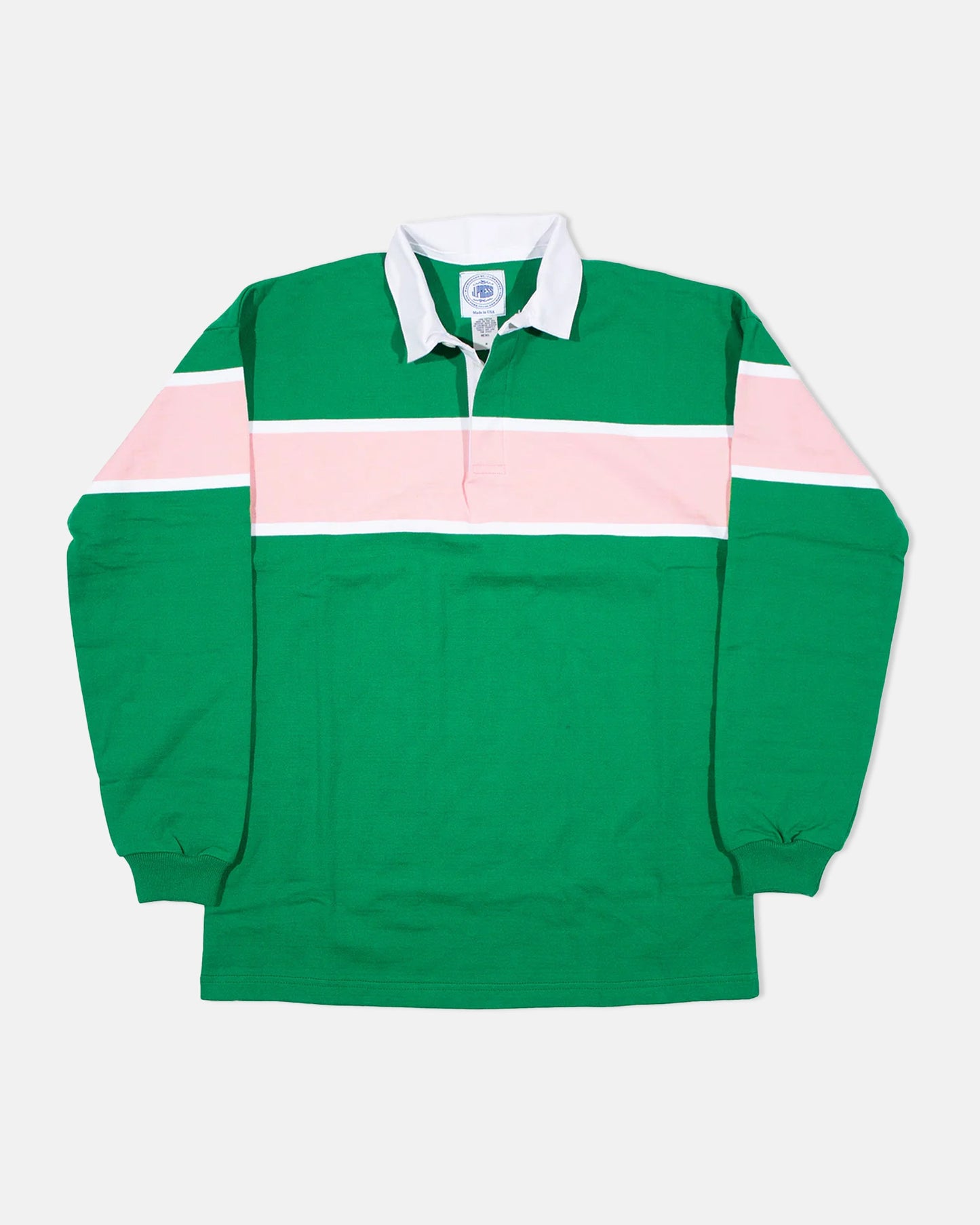 Made-in-USA Green Mountain Stripe J. Press Seal Cotton Rugby