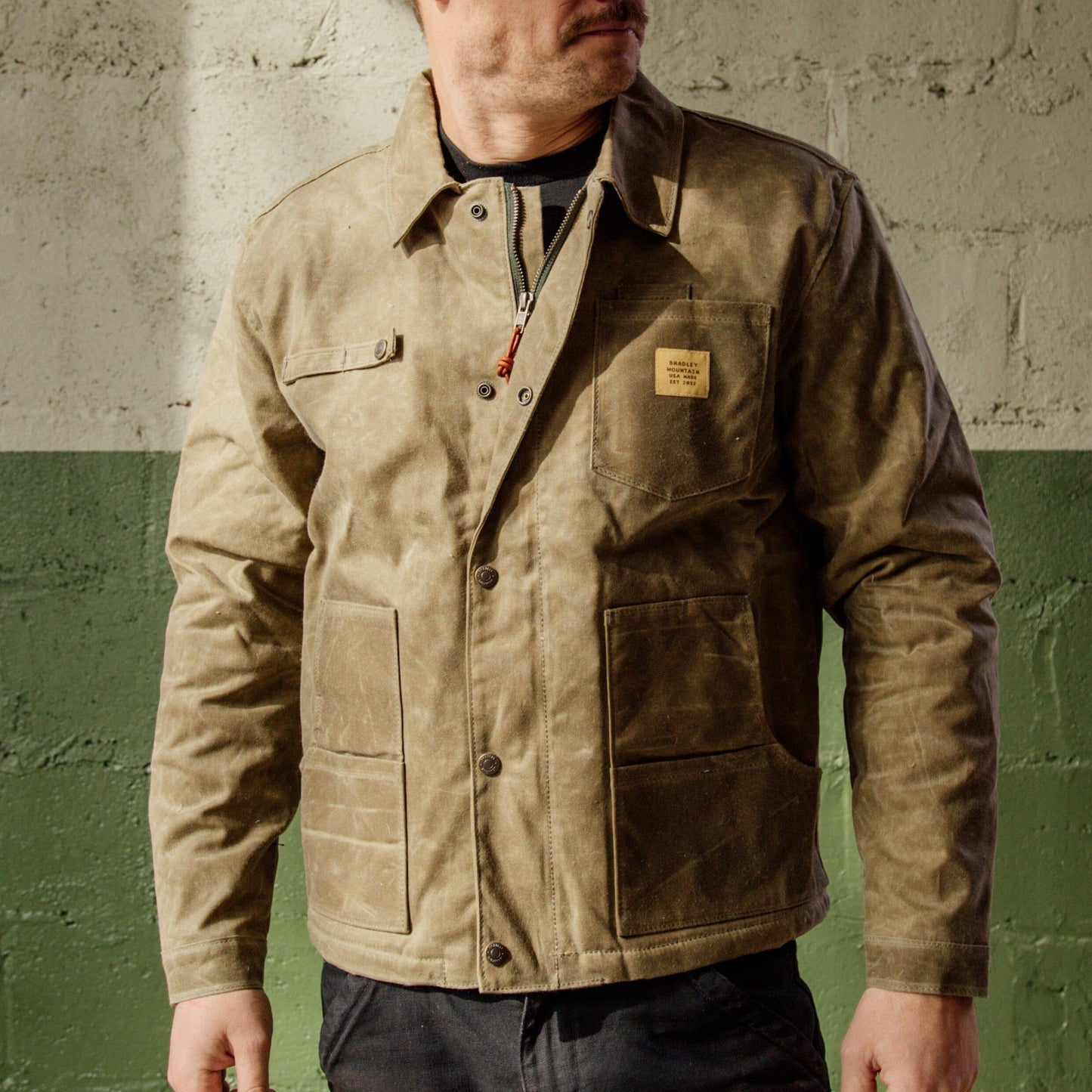 Cabin Jacket w/ Zipper - Field Tan Bradley Mountain 