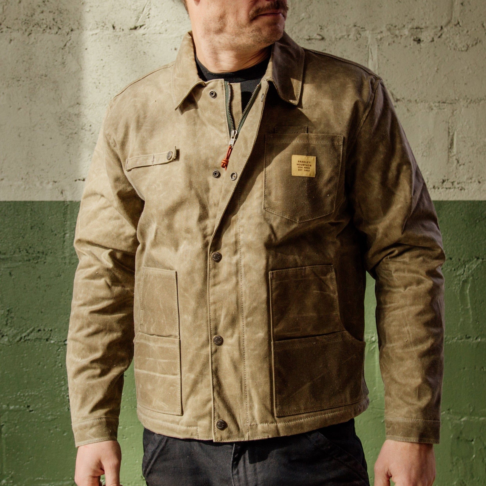 Cabin Jacket w/ Zipper - Field Tan Bradley Mountain 