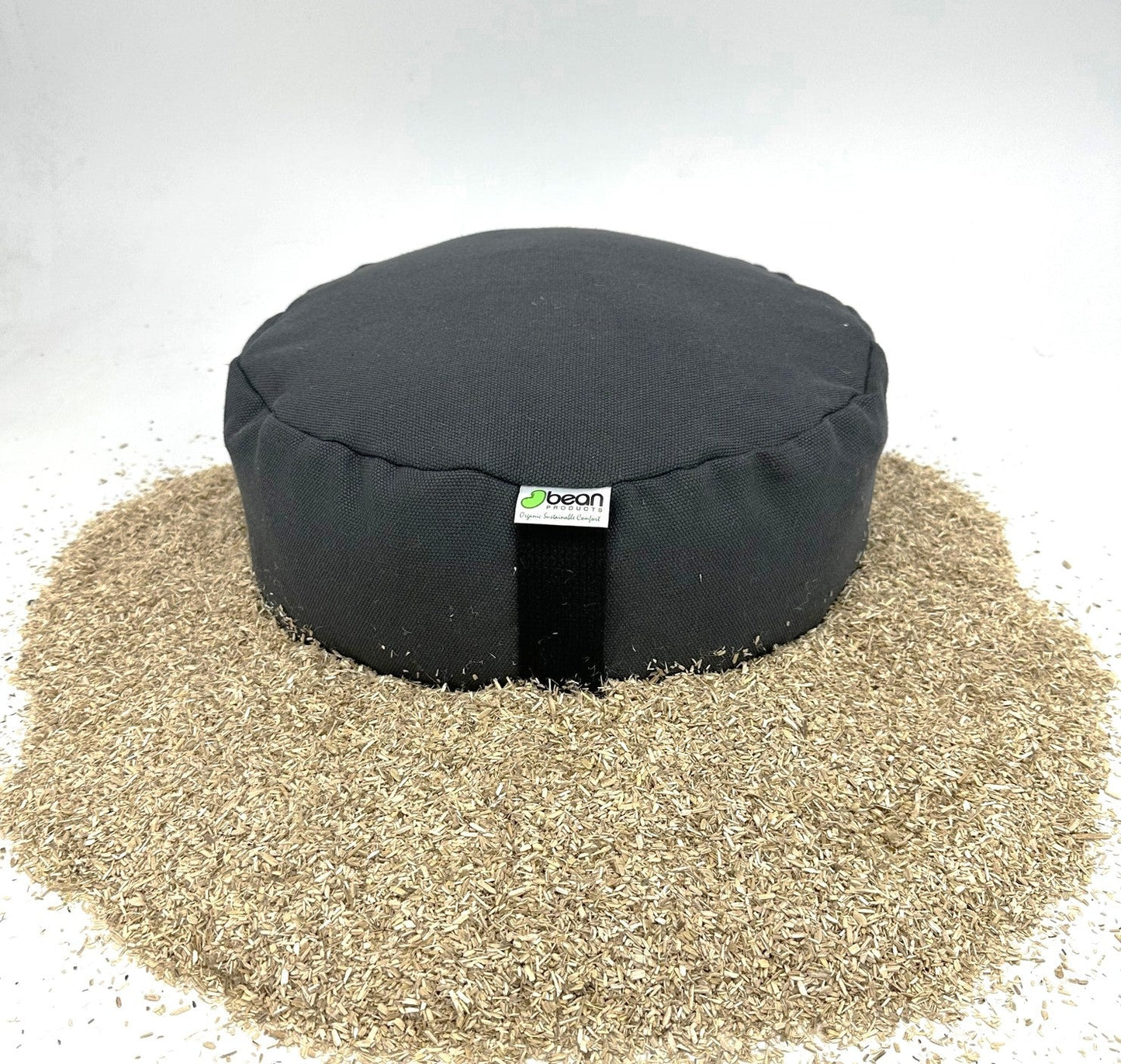 100% hemp zafu meditation cushion hemp fabric and hemp fill gray round