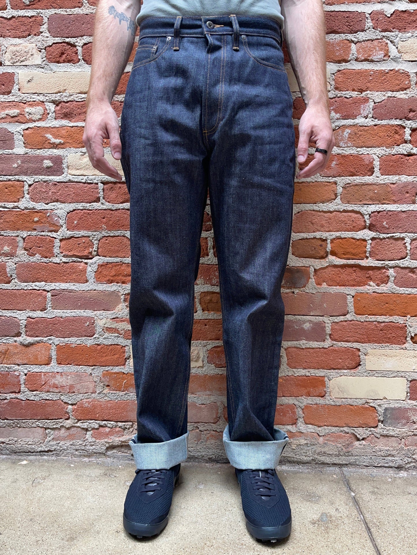 RS-100x Relaxed Straight Indigo Selvedge