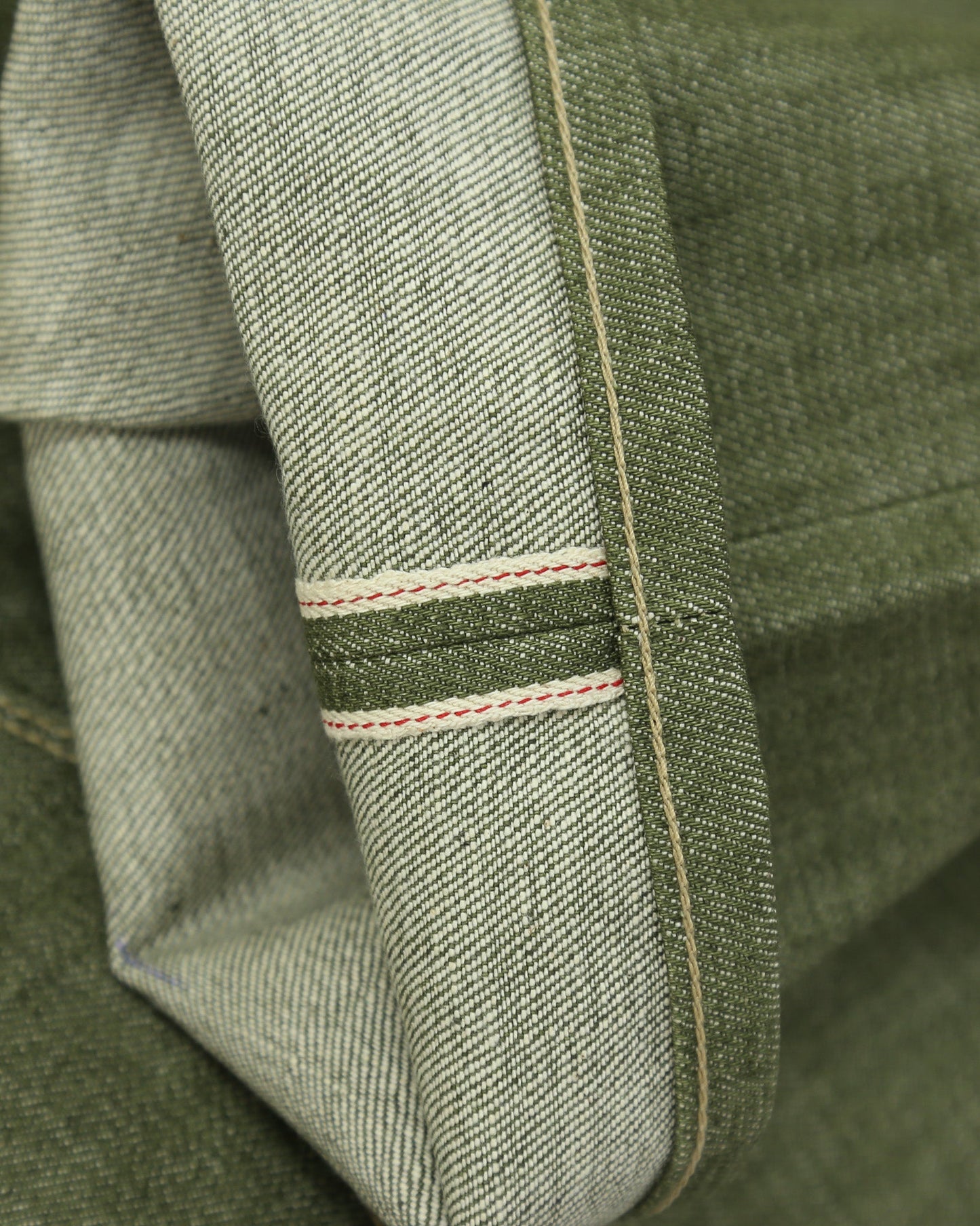 Rebels X079 Modern Straight Leg 13.5 Oz Pistachio Green Selvedge