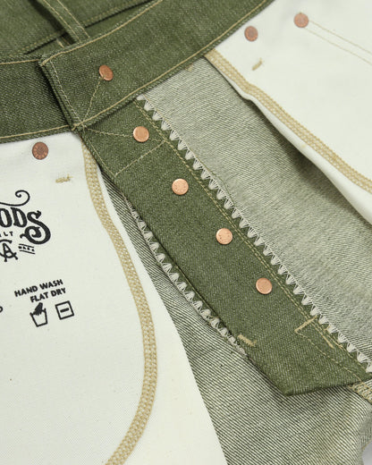 Rebels X079 Modern Straight Leg 13.5 Oz Pistachio Green Selvedge