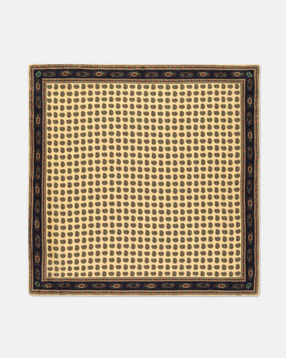 Made-in-USA Light Yellow Pine Silk Pocket Square