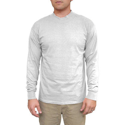Men's Long Sleeve Cotton Mock Turtleneck Lifewear Inc