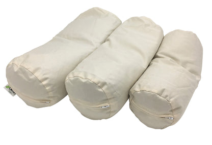 Neck Roll Pillow - Buckwheat or Millet hulls, Organic WheatDreamz