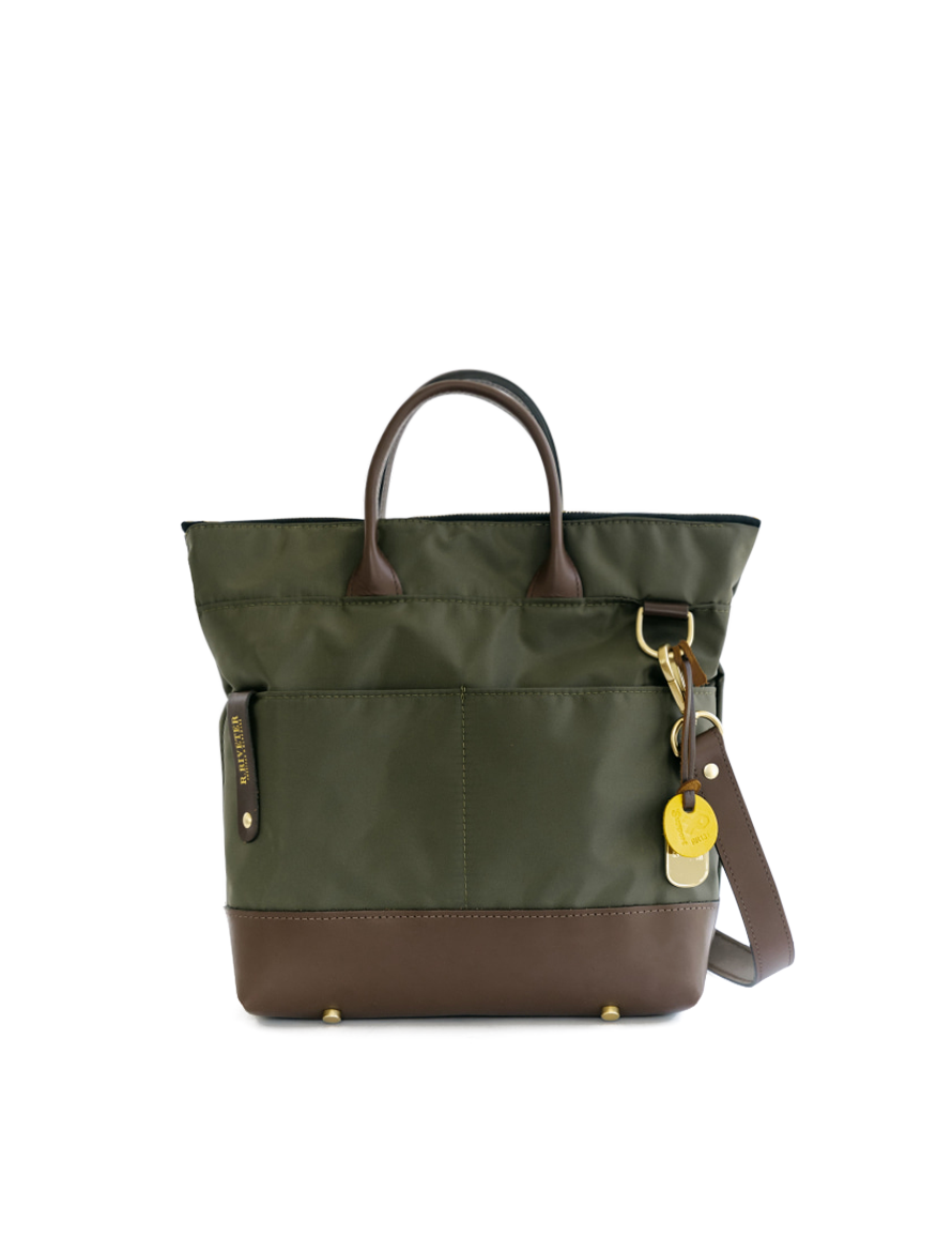 Otto | Fatigue Nylon + Brown Leather