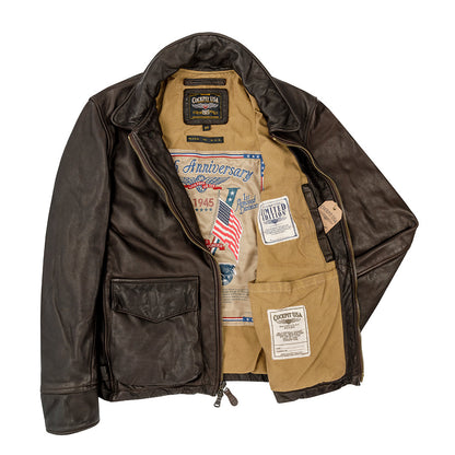 Division Commander’s Leather Tanker Jacket Z21U020