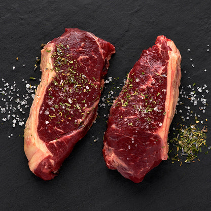 Grass-fed and Finished New York Strips from REP Provisions, a leader in regenerative agriculture and online meat delivery.