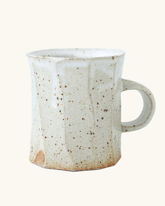 Facet Mug - Spotty White-Mt.Washington Pottery-Corridor