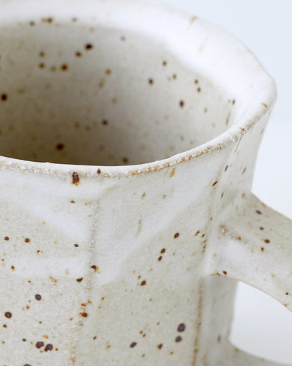 Facet Mug - Spotty White-Mt.Washington Pottery-Corridor