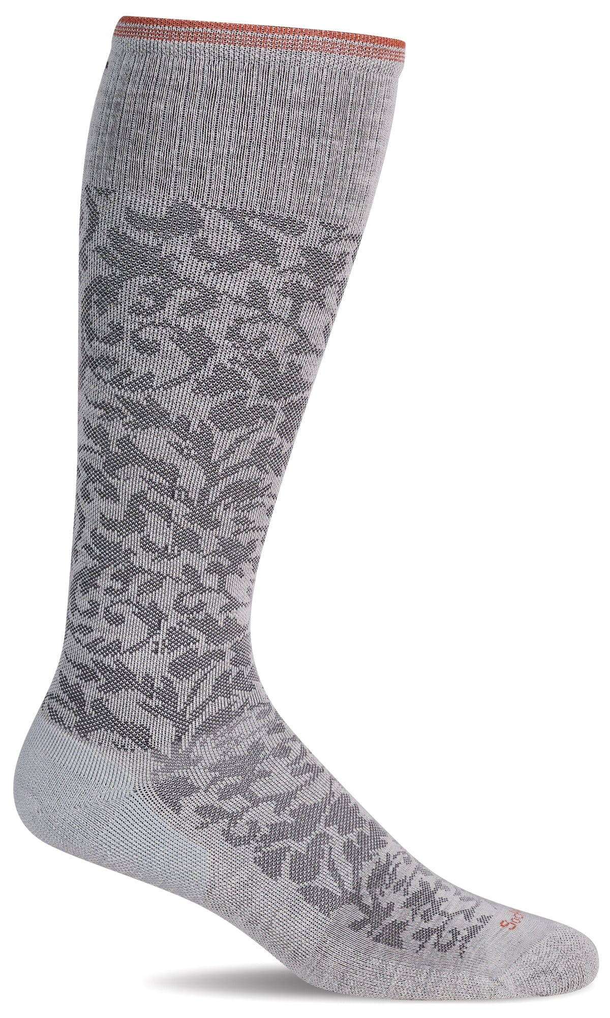 Women's Damask | Moderate Graduated Compression Socks Lifestyle Compression Sockwell S/M Oyster 