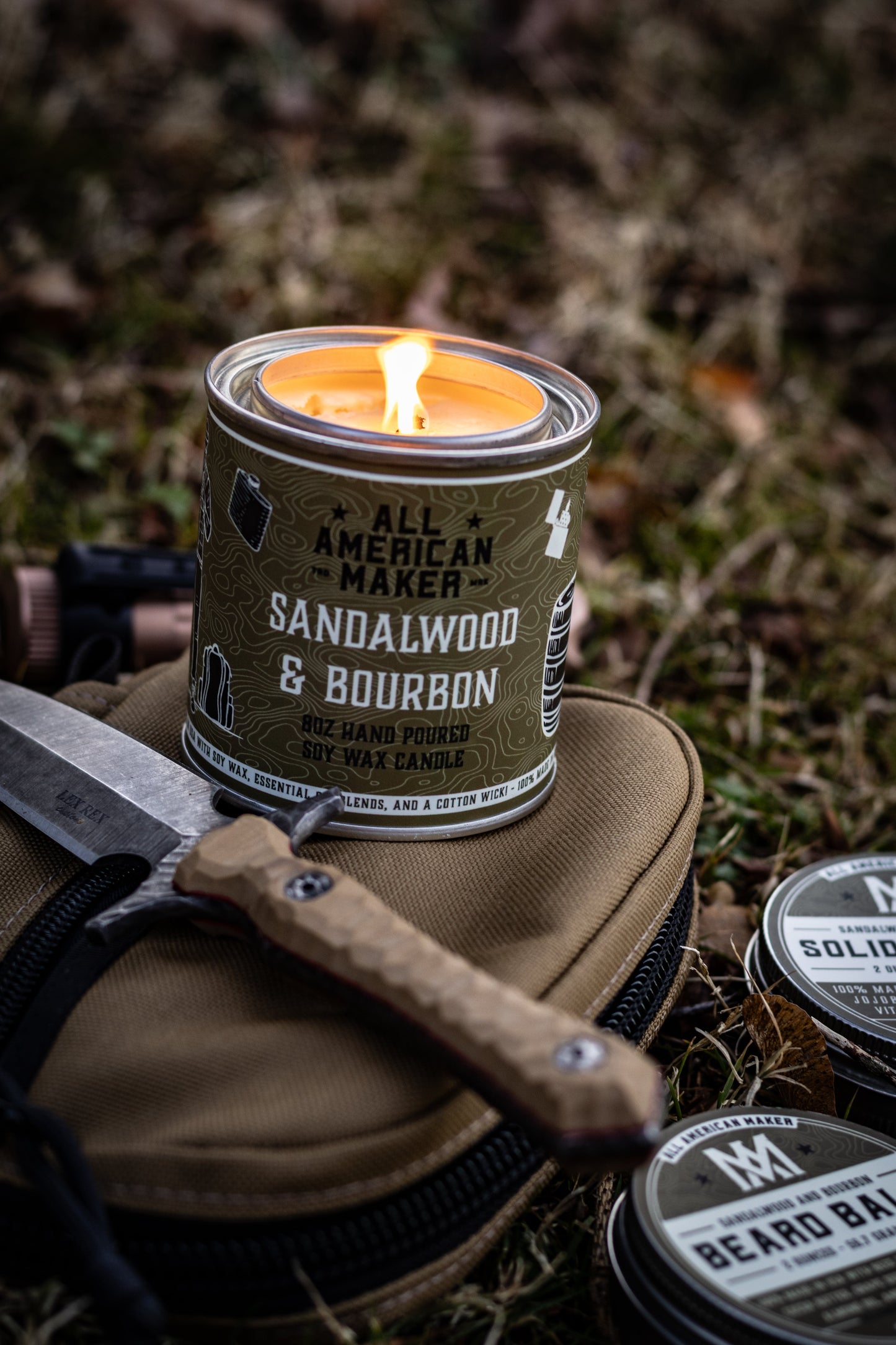 Sandalwood & Bourbon : Candle