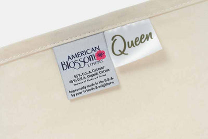 Size Tag Color Natural Single Flat Bed Sheet [Separate] Cotton American Made