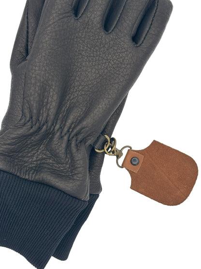 A pair of snowcap ropers showing the glove clips in action