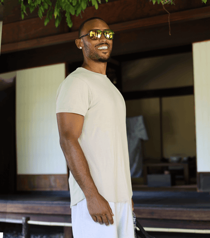 Bamboo Swift Curve-Hem T-Shirt - Heather Grey