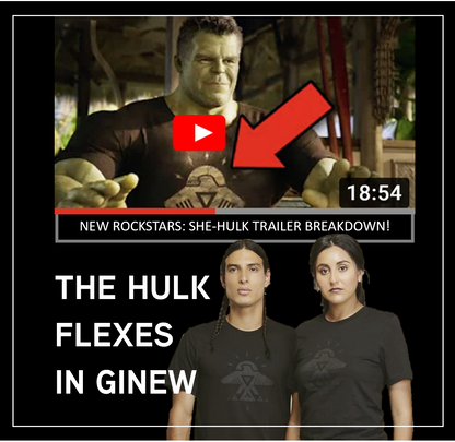 Image of "The Hulk" in Series She-Hulk wearing the Thunderbird Black tee. 