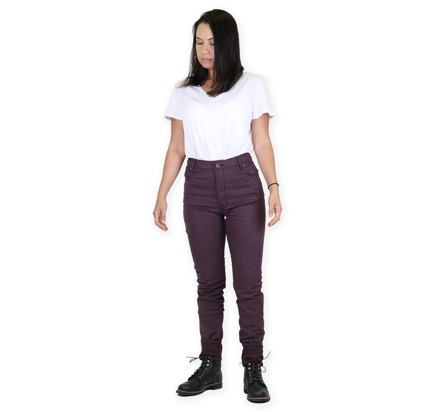 Vixen Plum Medium High Waist Skinny
