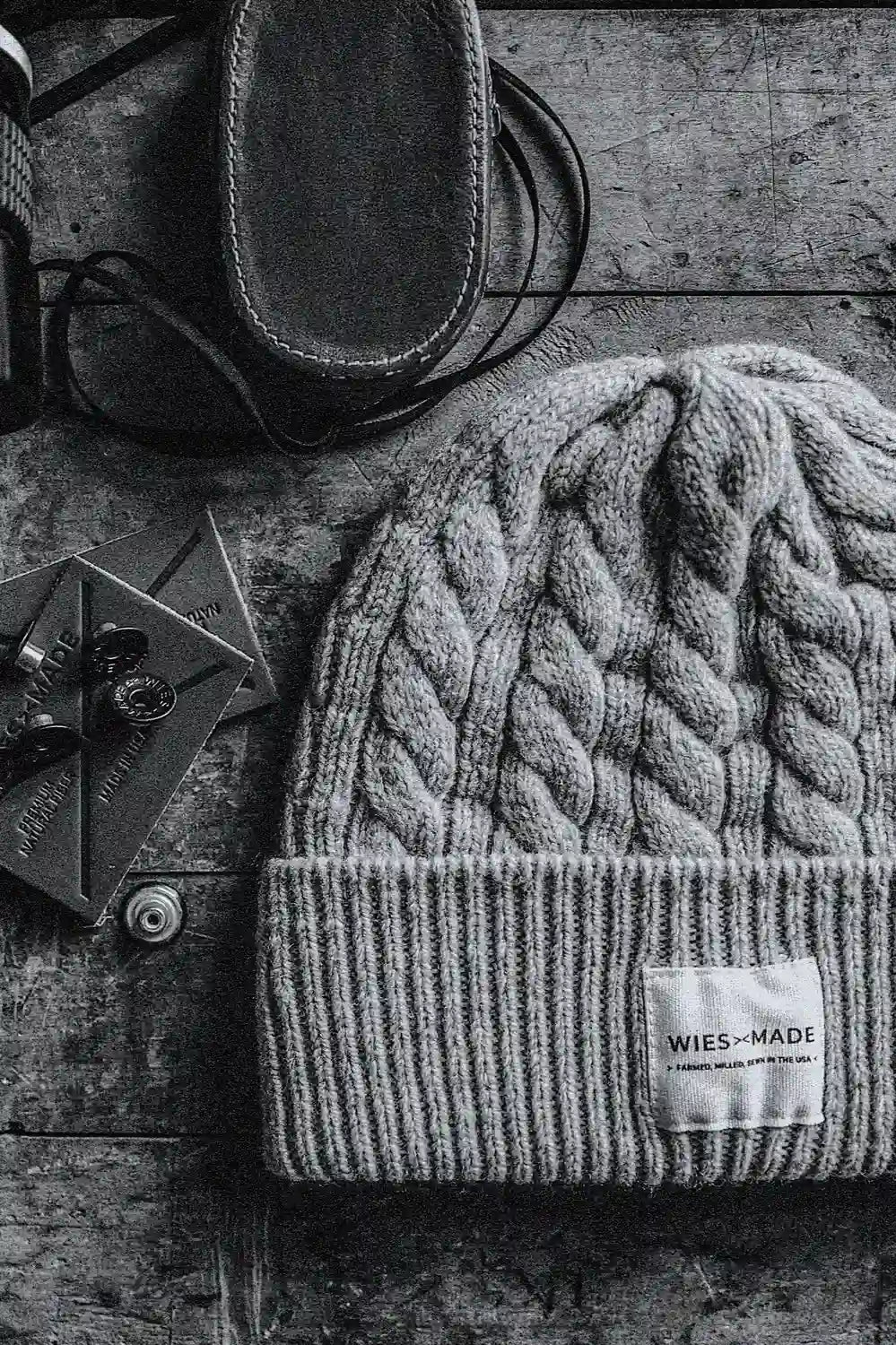 Wool Beanie | 100% American Made - Natural