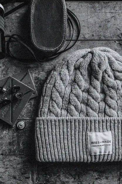 Wool Beanie | 100% American Made - Natural