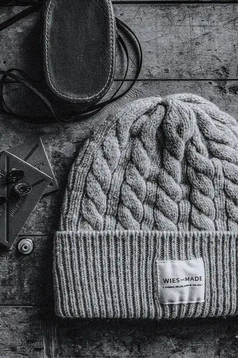 Wool Beanie | 100% American Made - Basalt