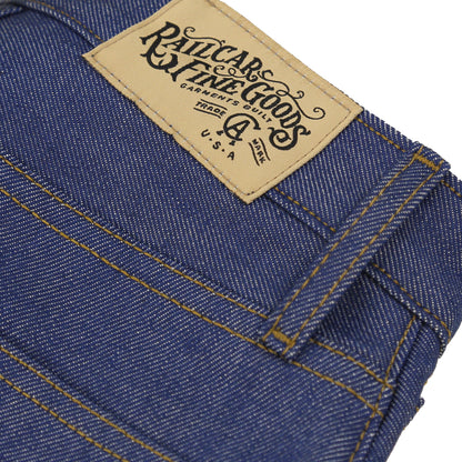 Drifter X089 Indigo Medium High Waist Straight Leg