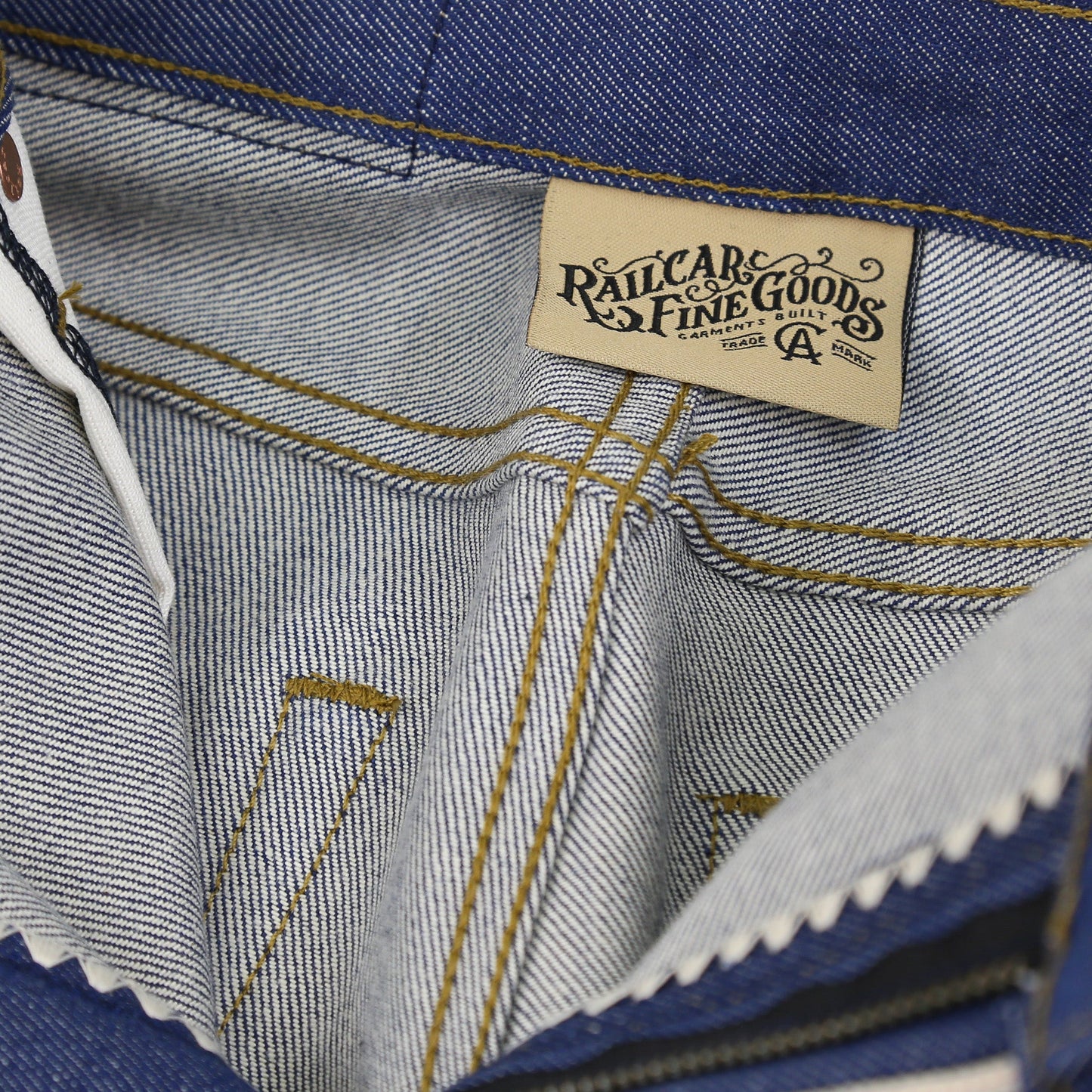 Drifter X089 Indigo Medium High Waist Straight Leg