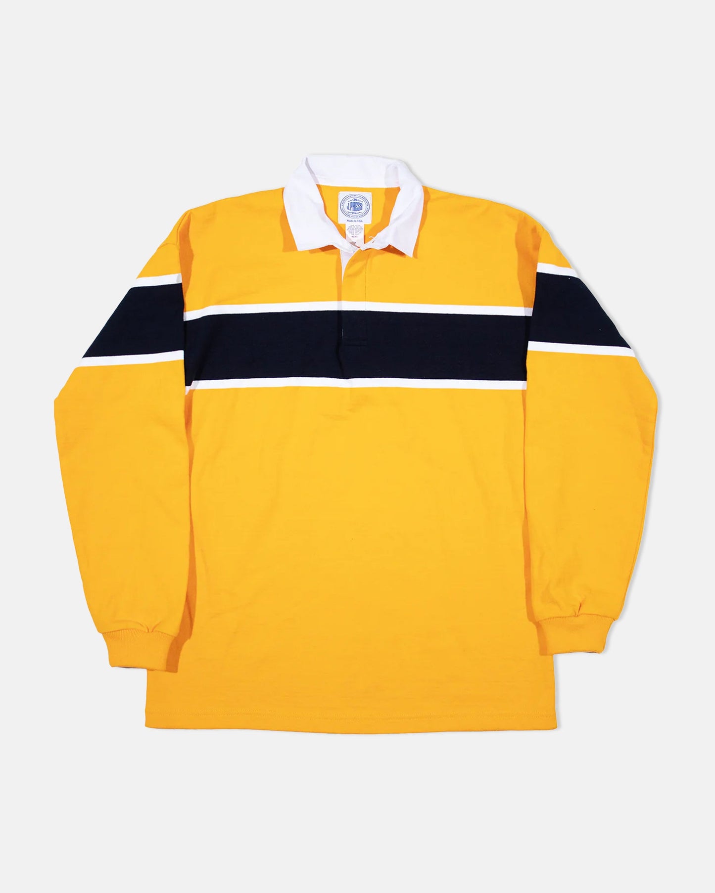 Made-in-USA Gold Mountain Stripe J. Press Seal Cotton Rugby