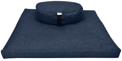 Zafu + Zabuton Meditation Cushion Set - Cotton ..Made in USA