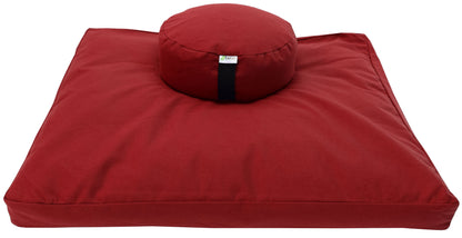 Zafu + Zabuton Meditation Cushion Set - Cotton ..Made in USA