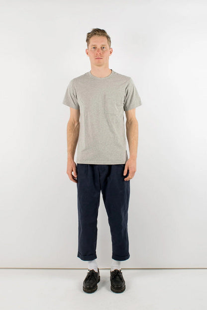Dehen - Heavy Duty Pocket Tee - Heather Grey - Front
