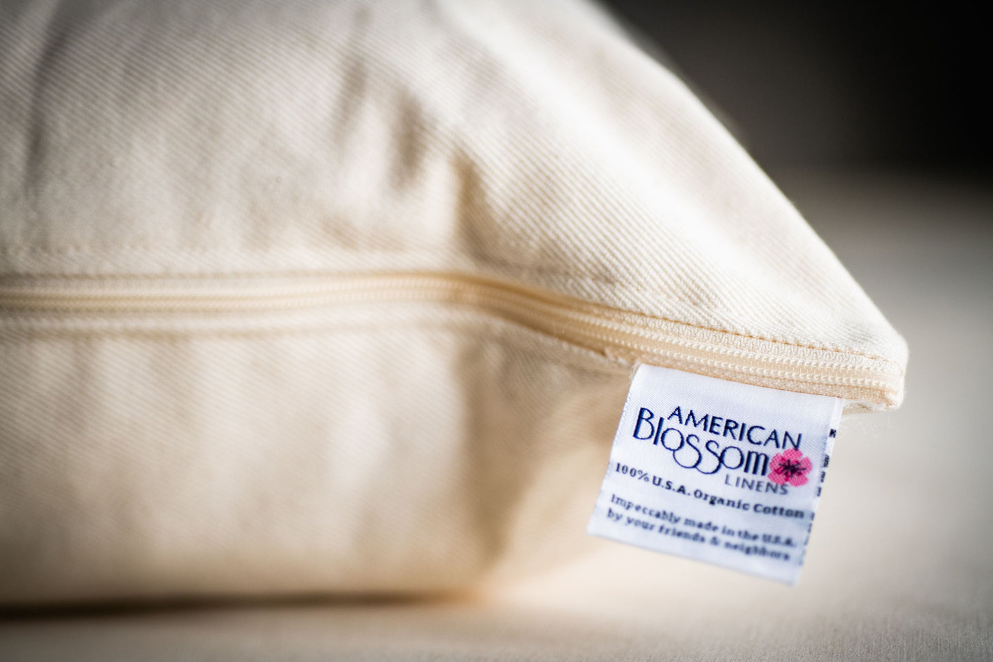 Natural Cotton Pillow With Wool Filling