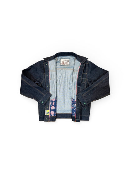 Vidalia Mills Deadstock 14oz Selvedge Indigo Muleskinner Buckle Back Denim Jacket