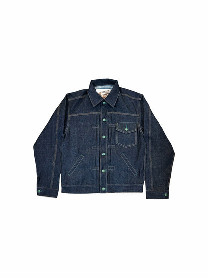 Vidalia Mills Deadstock 14oz Selvedge Indigo Muleskinner Buckle Back Denim Jacket