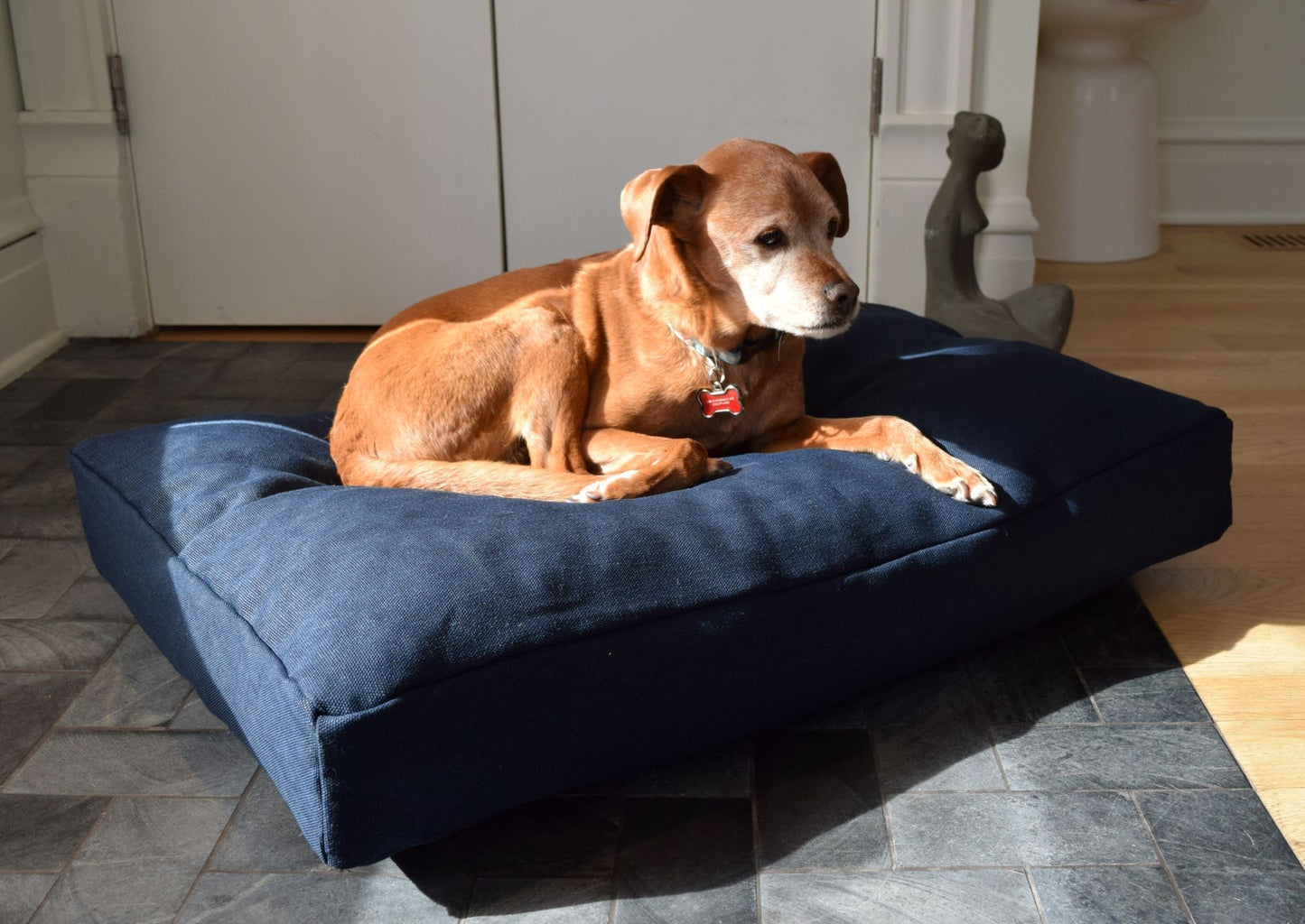 Premium Hemp Dog Bed - Lightweight CertiPUR Foam Fill