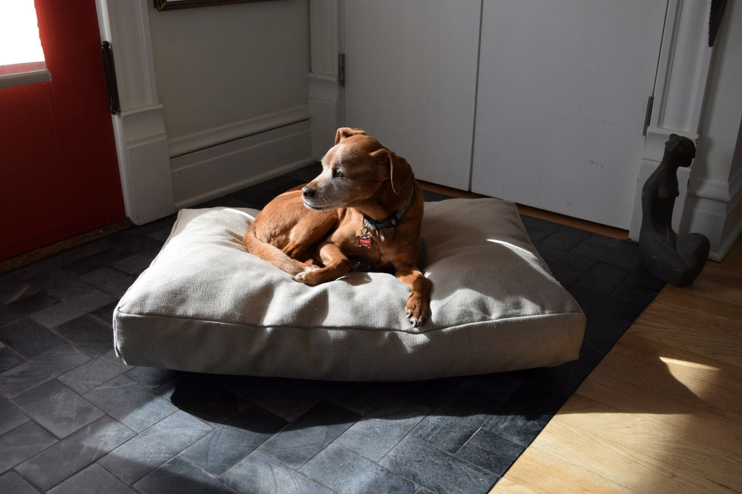 Premium Hemp Dog Bed - Lightweight CertiPUR Foam Fill