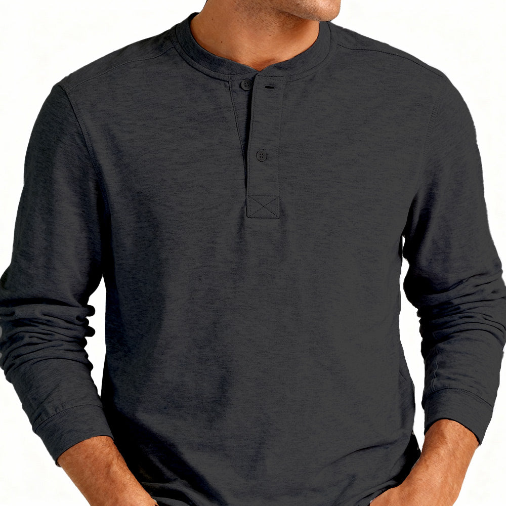 Men's Long Sleeve Henley Shirt