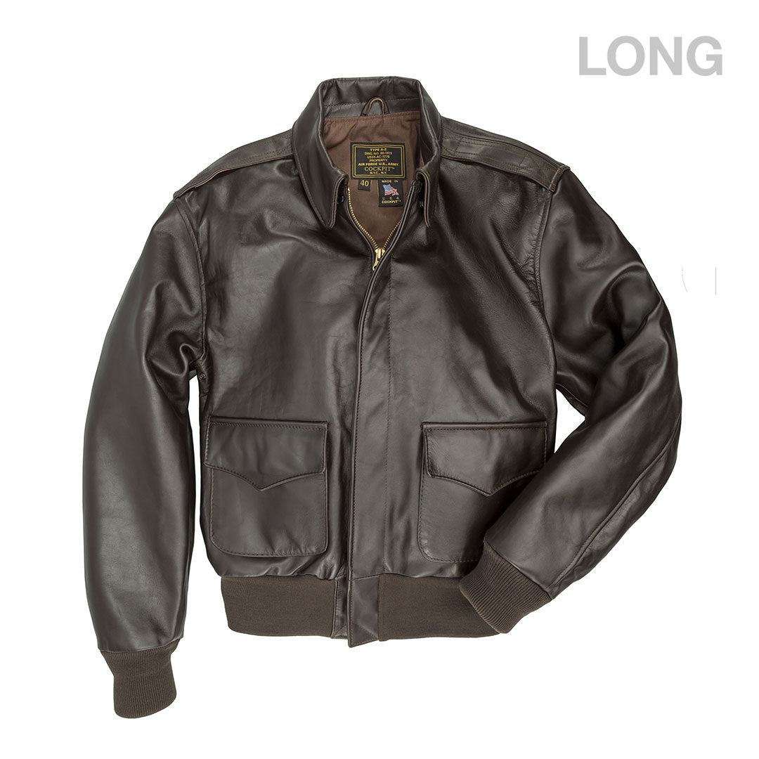 WWII Government Issue A-2 Jacket (Long) Z2107HL in Mahogany