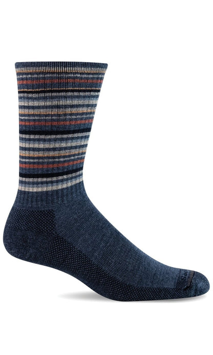 Men's Camp Stripe | Essential Comfort Socks Socks Sockwell M/L Denim 