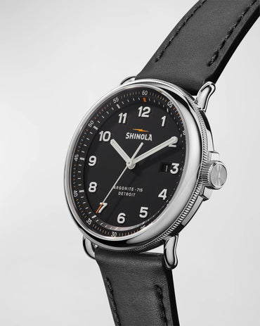 The Canfield C56 3HD 43mm | Black | Shinola Detroit