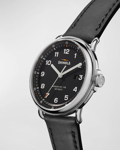 The Canfield C56 3HD 43mm | Black | Shinola Detroit